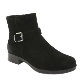 Bottines American Club SH04 en daim noir 1