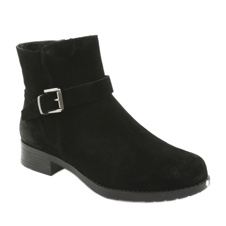 Bottines American Club SH04 en daim noir le noir 1