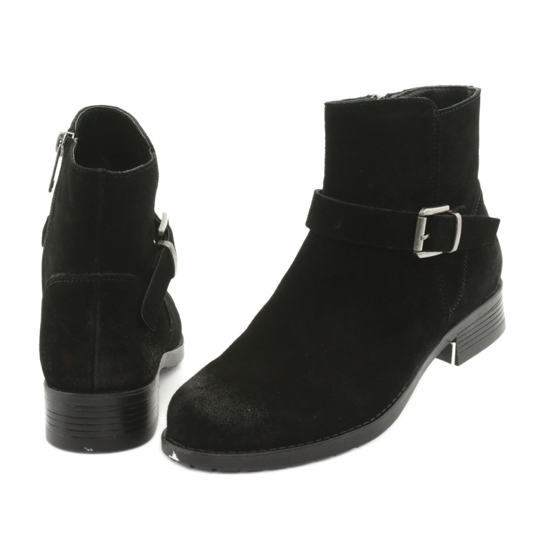 Bottines American Club SH04 en daim noir le noir 4