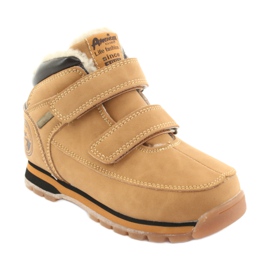 American Club Boots velcro American ES camel brun multicolore 1