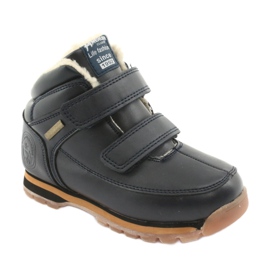 American Club Boots boots velcro American ES42 bleu marine 1
