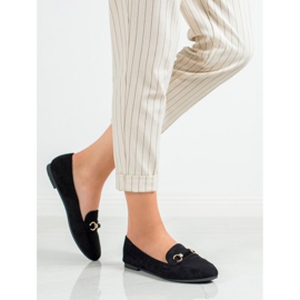 Nio Nio Mocassins en daim le noir 5