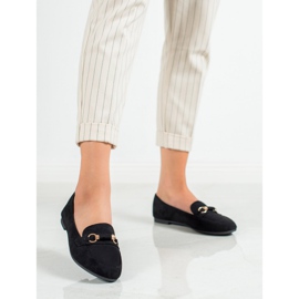 Nio Nio Mocassins en daim le noir 1