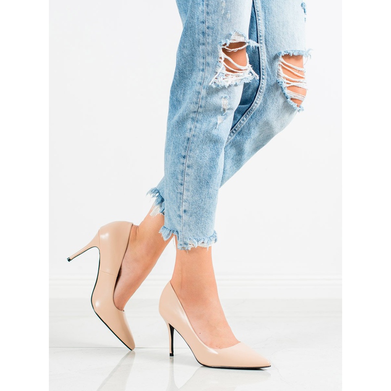 Diamantique Talons hauts en cuir écologique brun 1 Diamantique Talons hauts en cuir écologique brun 1