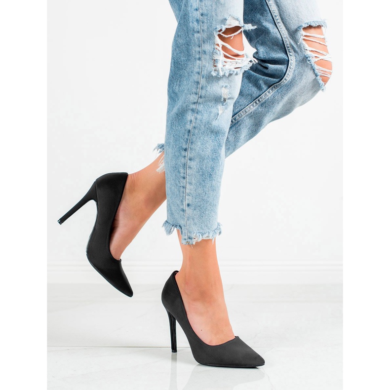 Diamantique Talons hauts noirs classiques 1