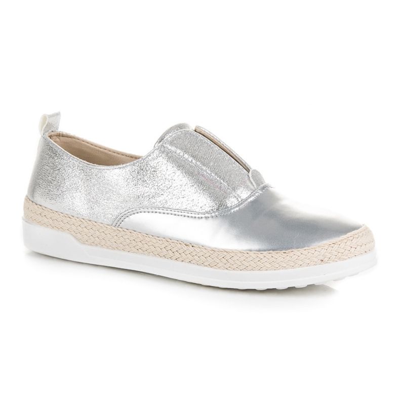 Espadrilles en argent gris 2