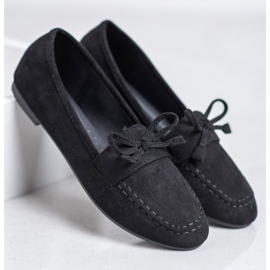 Nio Nio Mocassins en daim noir le noir 4