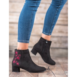 Small Swan Bottes avec application le noir 5