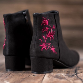 Small Swan Bottes avec application le noir 2