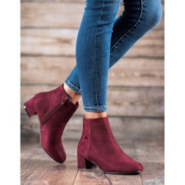 Small Swan Bottes avec application rouge 3