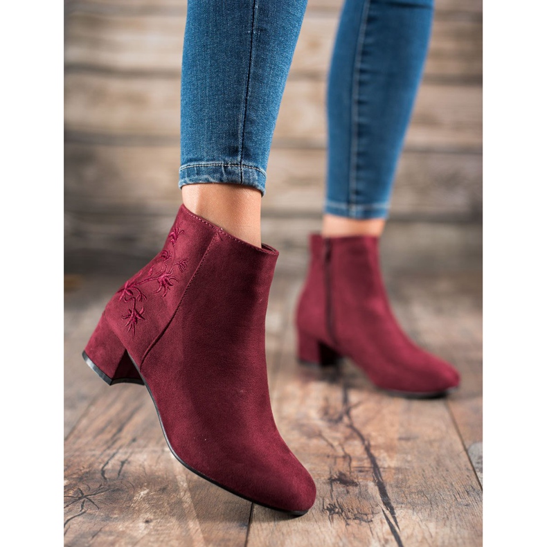 Small Swan Bottes avec application rouge 2