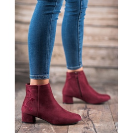 Small Swan Bottes avec application rouge 4