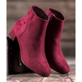 Small Swan Bottes avec application rouge 5
