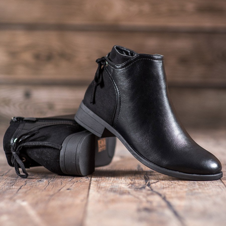 SHELOVET Bottes classiques le noir 1