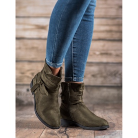 Seastar Bottes à talons plats vert 4