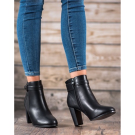 Abloom Bottes sur un poteau avec une boucle le noir 5