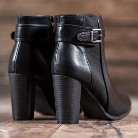 Abloom Bottes sur un poteau avec une boucle le noir 1