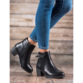Abloom Bottes avec boucle décorative le noir 3