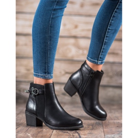 Abloom Bottes avec boucle décorative le noir 4