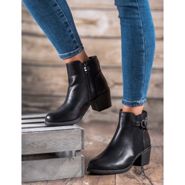 Abloom Bottes avec boucle décorative le noir 2