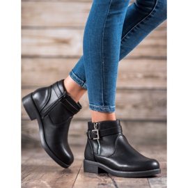 Abloom Bottines en cuir écologique noir le noir 1