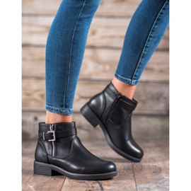 Abloom Bottines en cuir écologique noir 2