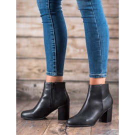 SHELOVET Bottes classiques sur un poteau le noir 4