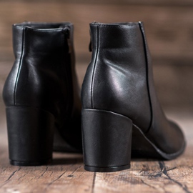 SHELOVET Bottes classiques sur un poteau le noir 1