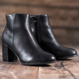 SHELOVET Bottes classiques sur un poteau le noir 5