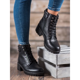 Abloom Bottes à lacets le noir 1