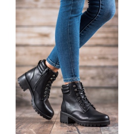 Abloom Bottes à lacets le noir 5