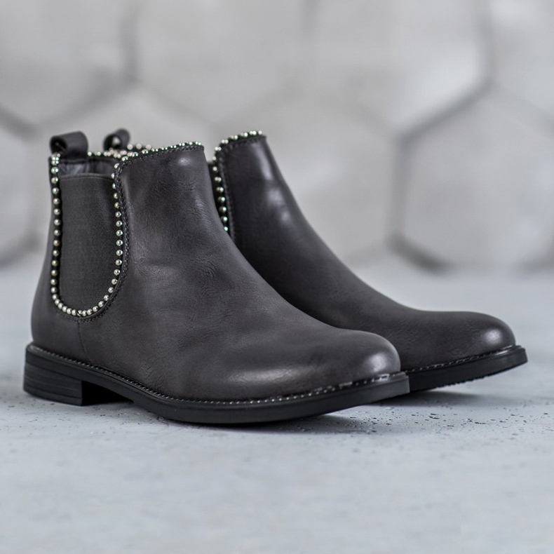 SDS Chelsea boots à jets gris 2 SDS Chelsea boots à jets gris 2