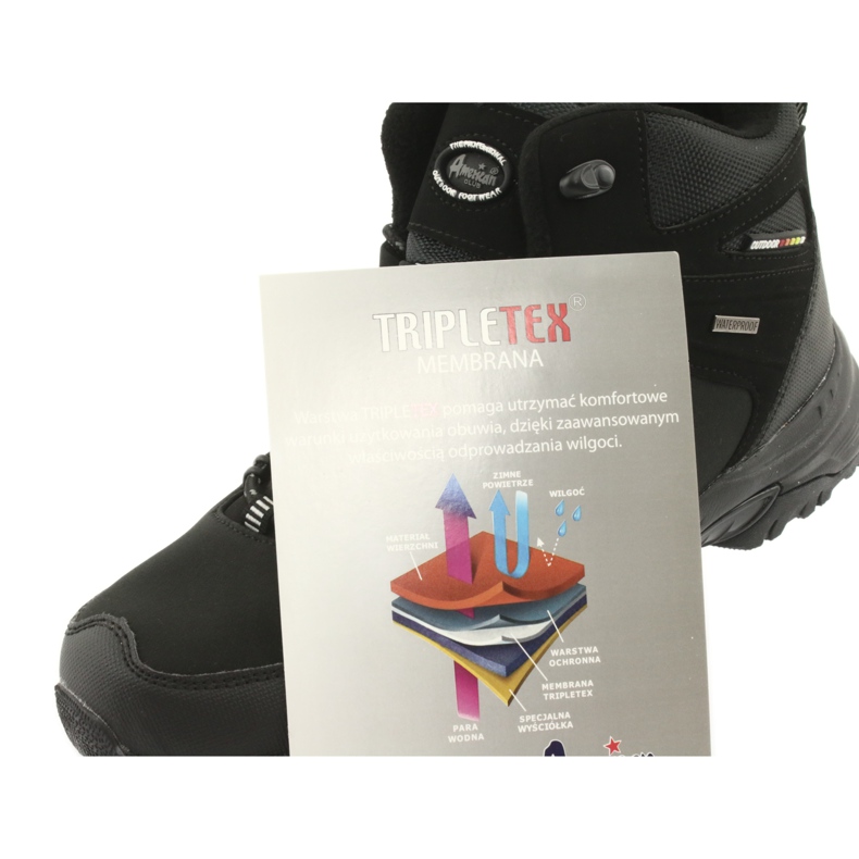 American Club Bottes d'hiver de trekking américaines à membrane le noir 6 American Club Bottes d'hiver de trekking américaines à membrane le noir 6