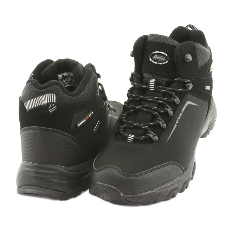 American Club Bottes d'hiver de trekking américaines à membrane noir 3