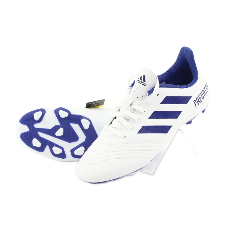 Chaussures de foot Adidas Predator 19.4 FxG Jr CM8542 blanche 4