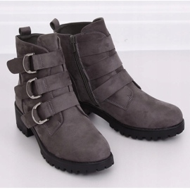 Gris Bottes grises pour femmes Z144 Gris 2