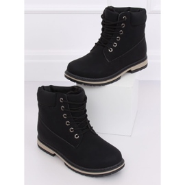 Bottes en bois isolées noires W19-42 Noir le noir 3