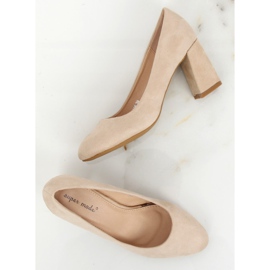 Escarpins sur poteau beige 7436 Crème II-GAT 1