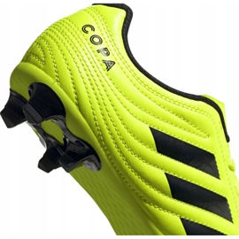Chaussures de football Adidas Copa 19.4 Fg Jr F35461 jaune jaune 4