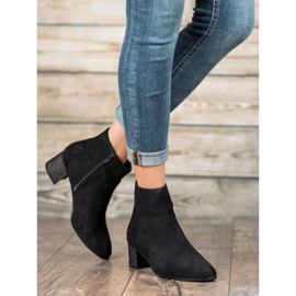Filippo Bottes en daim classiques le noir 4