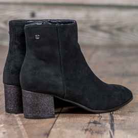 Filippo Bottes en daim classiques le noir 2