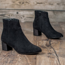 Filippo Bottes en daim classiques le noir 3