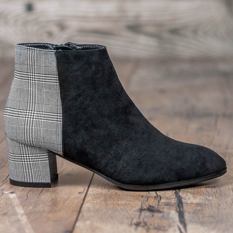 Filippo Bottes élégantes sur un poteau le noir gris 2