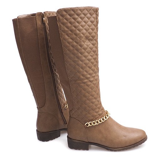 Bottines Chaudes Matelassé 16072 Kaki multicolore vert 1