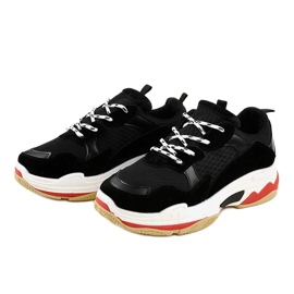 Chaussures de sport noires à la mode LL1710 le noir 2