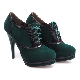 Bottes Élégantes Sur Un Talon Haut KA5513 Vert 3