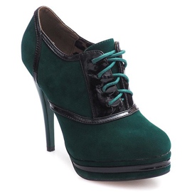 Bottes Élégantes Sur Un Talon Haut KA5513 Vert 4