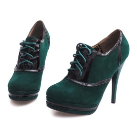 Bottes Élégantes Sur Un Talon Haut KA5513 Vert 1