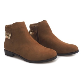 Bottes en daim LL113 Camel brun 3