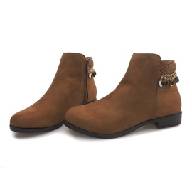 Bottes en daim LL113 Camel brun 4